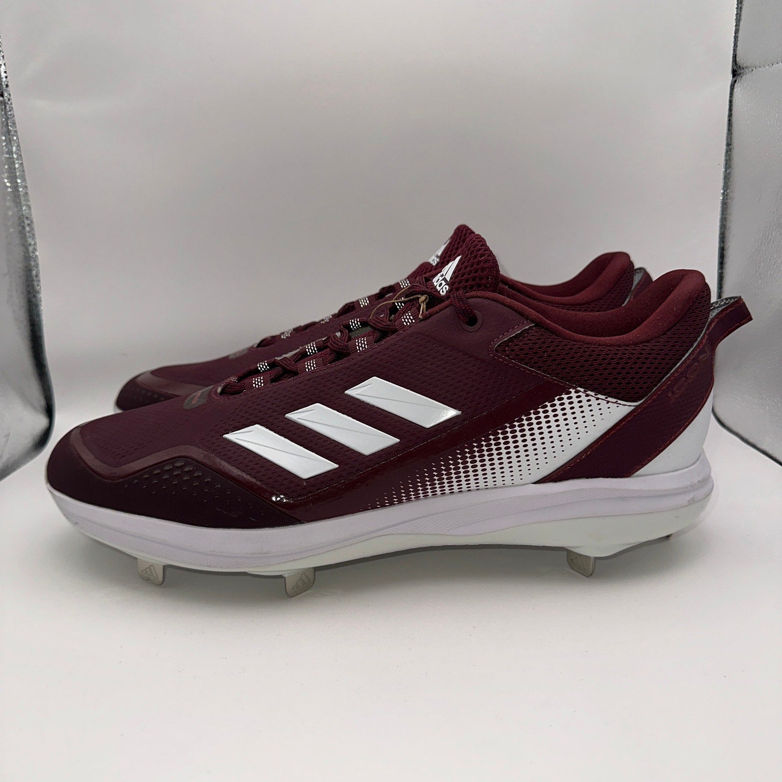 Adidas Icon 7 Mens 13.5 Maroon Baseball Metal Cleats FZ1555
