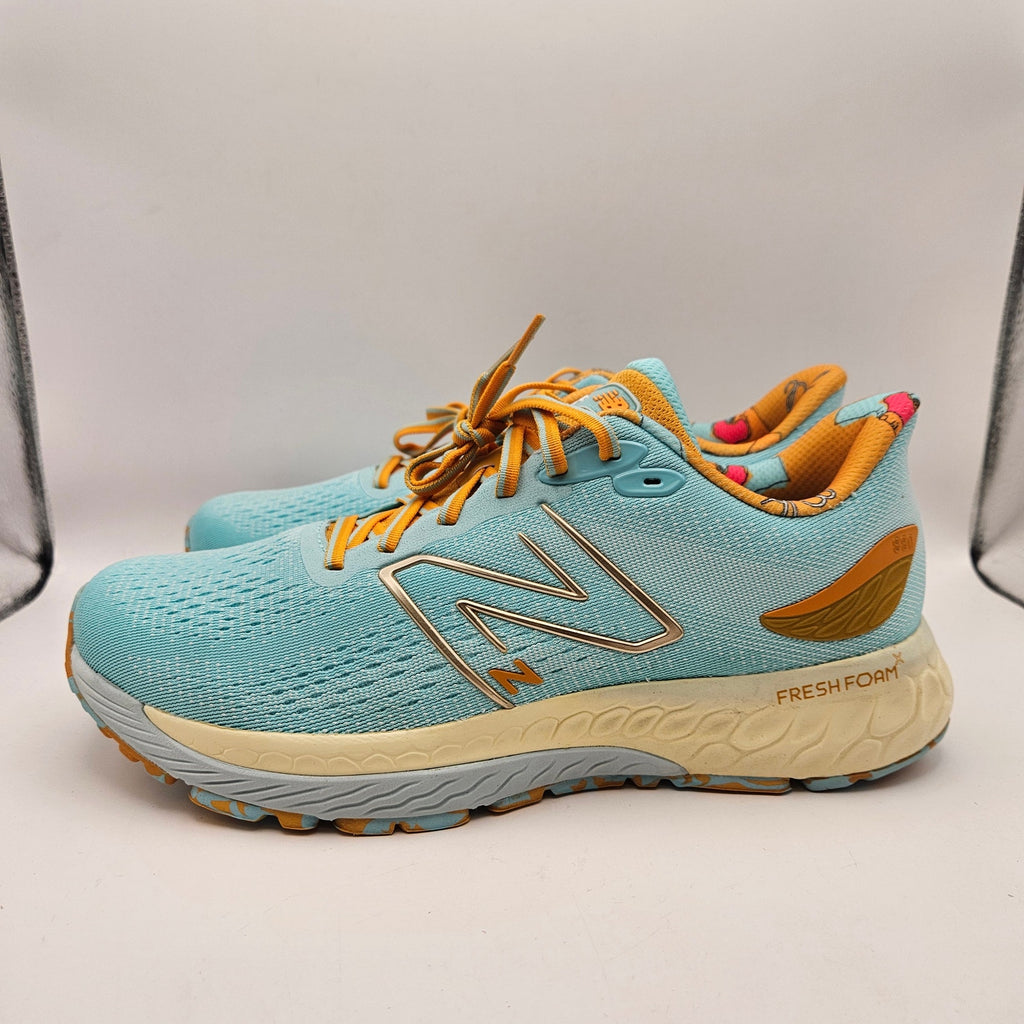 NEW BALANCE MEN'S 9.5 FRESH FOAM X 880V12 RUNNING SHOES BLUE ORANGE M880Y12 NWOB
