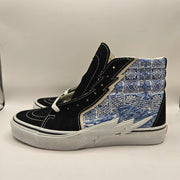 VANS M6/W7.5 SK8-HI BOLT BLACK BLUE LIGHTNING NWOB