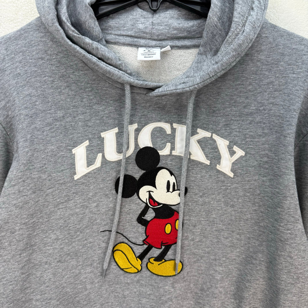 LUCKY BRAND X DISNEY MICKEY N FRIENDS M GRAY HOODIE UNISEX