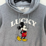 LUCKY BRAND X DISNEY MICKEY N FRIENDS M GRAY HOODIE UNISEX