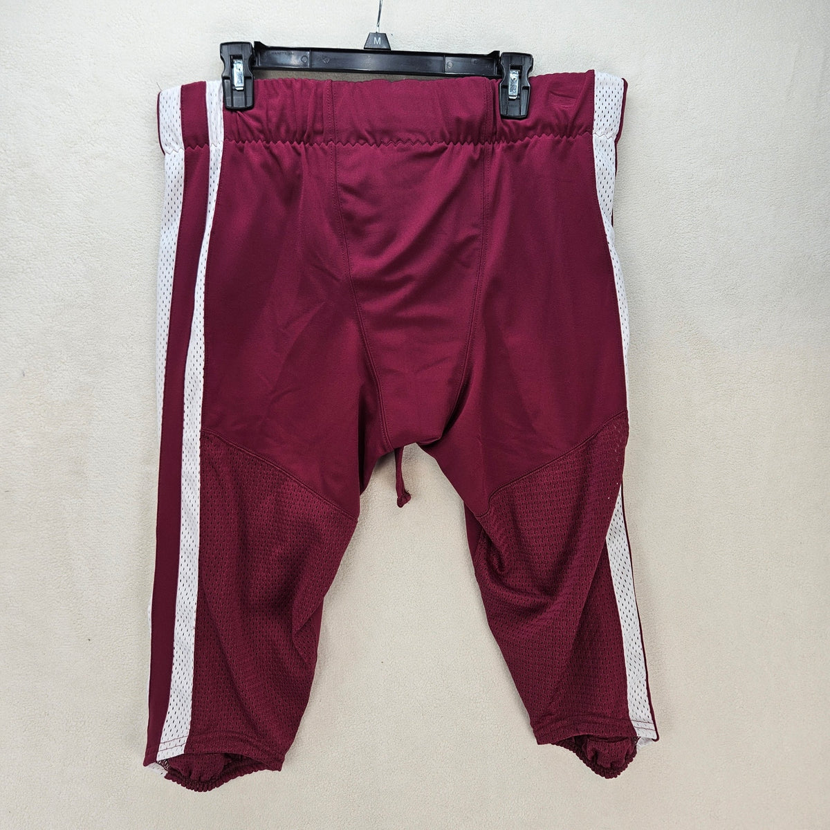 NIKE MEN'S XXL VAPOR PRO FOOTBALL PANTS MAROON WHITE CI3771-670 NWT