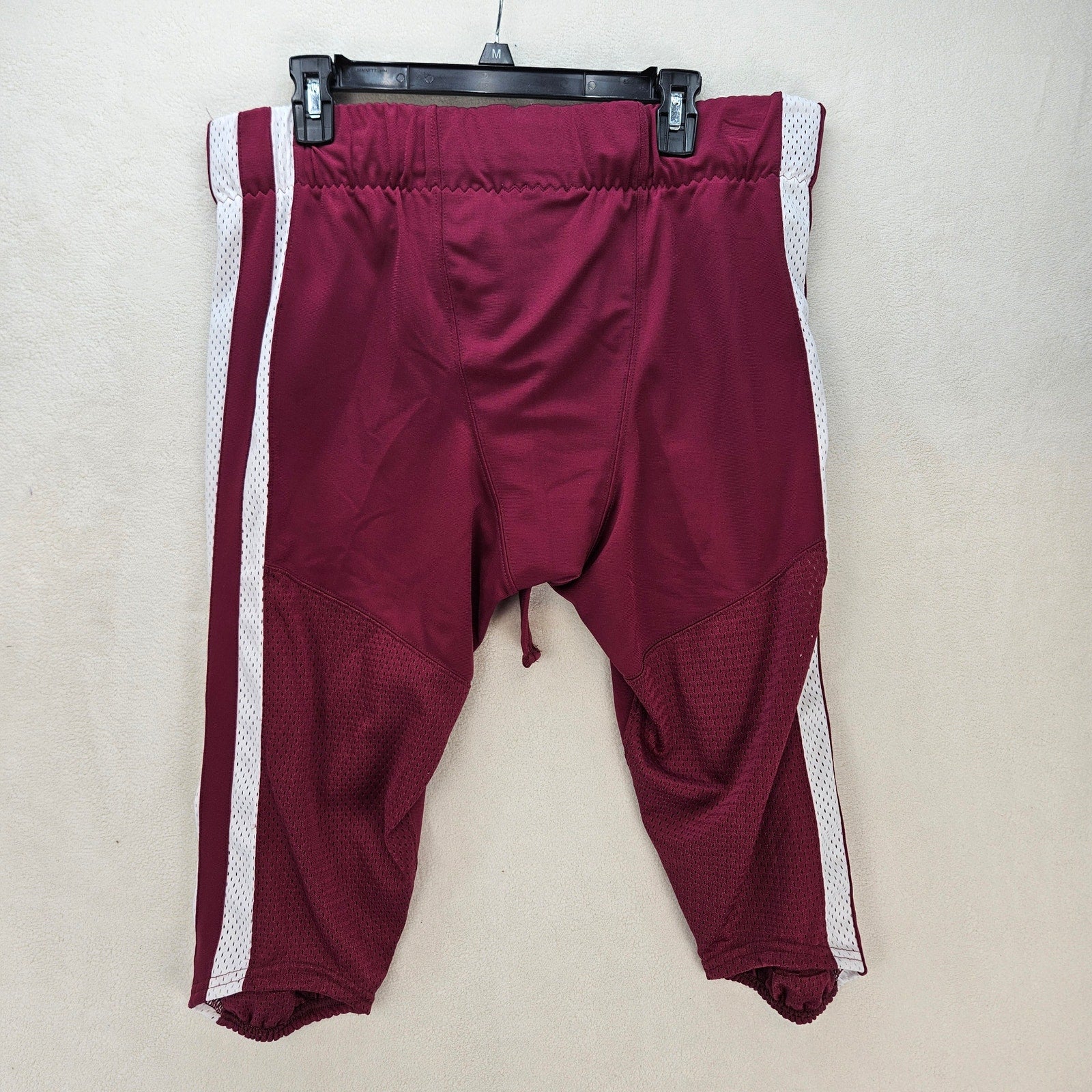 NIKE MEN'S XXL VAPOR PRO FOOTBALL PANTS MAROON WHITE CI3771-670 NWT