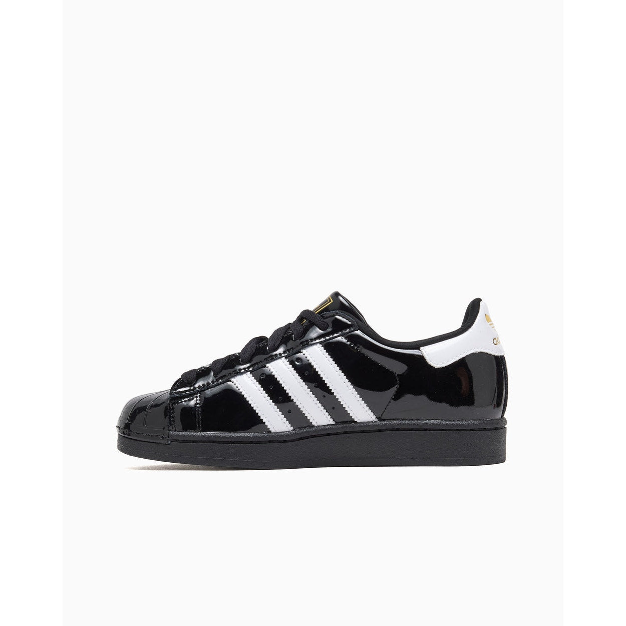 ADIDAS ORIGINAL WOMEN'S 8 SUPERSTAR II 2 PATENT LEATHER CORE BLK WHT NIB JS4009