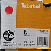 TIMBERLAND WOMEN'S 9 SKYLA BAY 2.0 MID WARM LINED SNEAK RUST SUEDE NIB