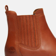 TIMBERLAND WOMEN'S 5.5 BRIMFIELD MID CHELSEA BOOT BROWN LEATHER NIB