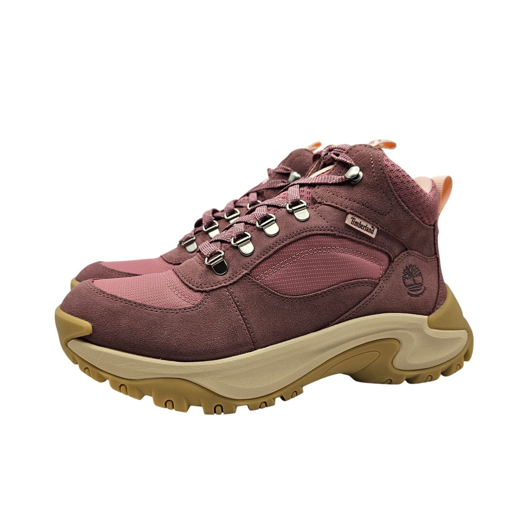 TIMBERLAND WOMEN'S 9.5 MT MADDSEN PEAK MEDIUM PINK NIB WATERPROOF HIKING