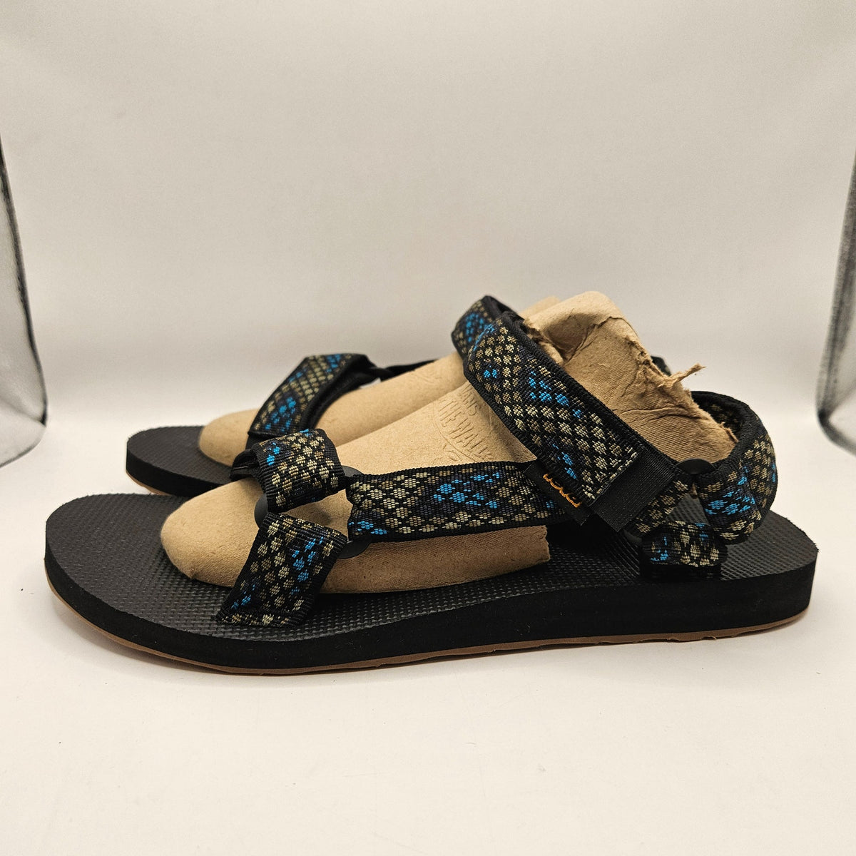 TEVA MEN'S 10 MIDFORM UNIVERSAL WEDGE SANDAL CHROMA OLIVE/BLUE TILE NWOT