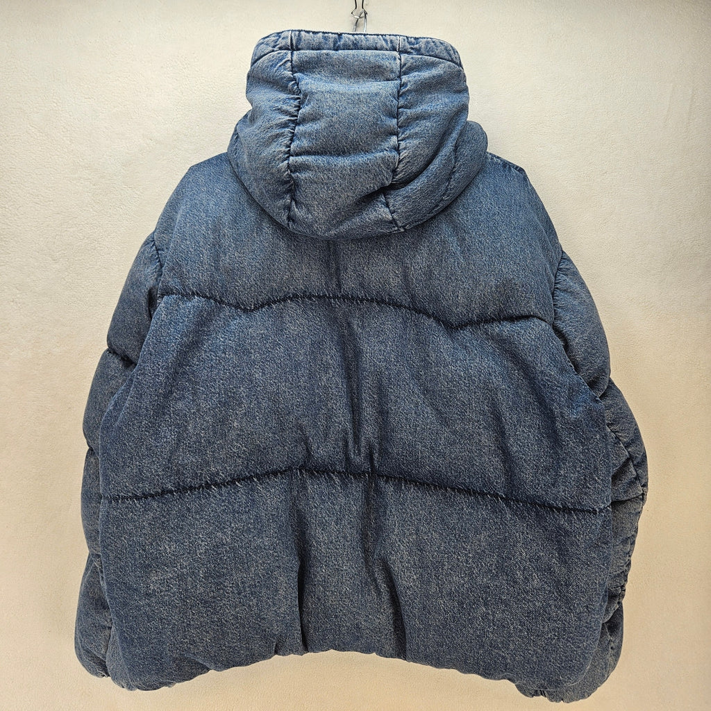 LEVI'S WOMEN'S XL WESTERN BUBBLE SHORTIE PUFFER JACKET NWT 600 FILL POWER