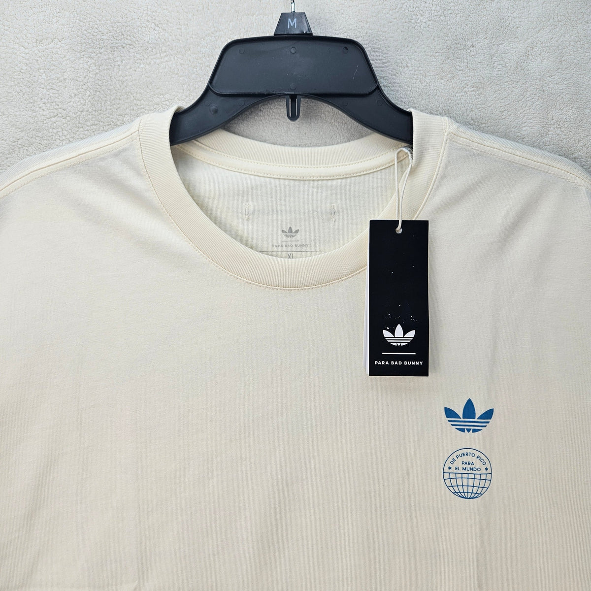 ADIDAS ORIGINAL X BAD BUNNY XLARGE HEAVY OVERSIZED CIUDAD DE MEXICO CREAM KX4478