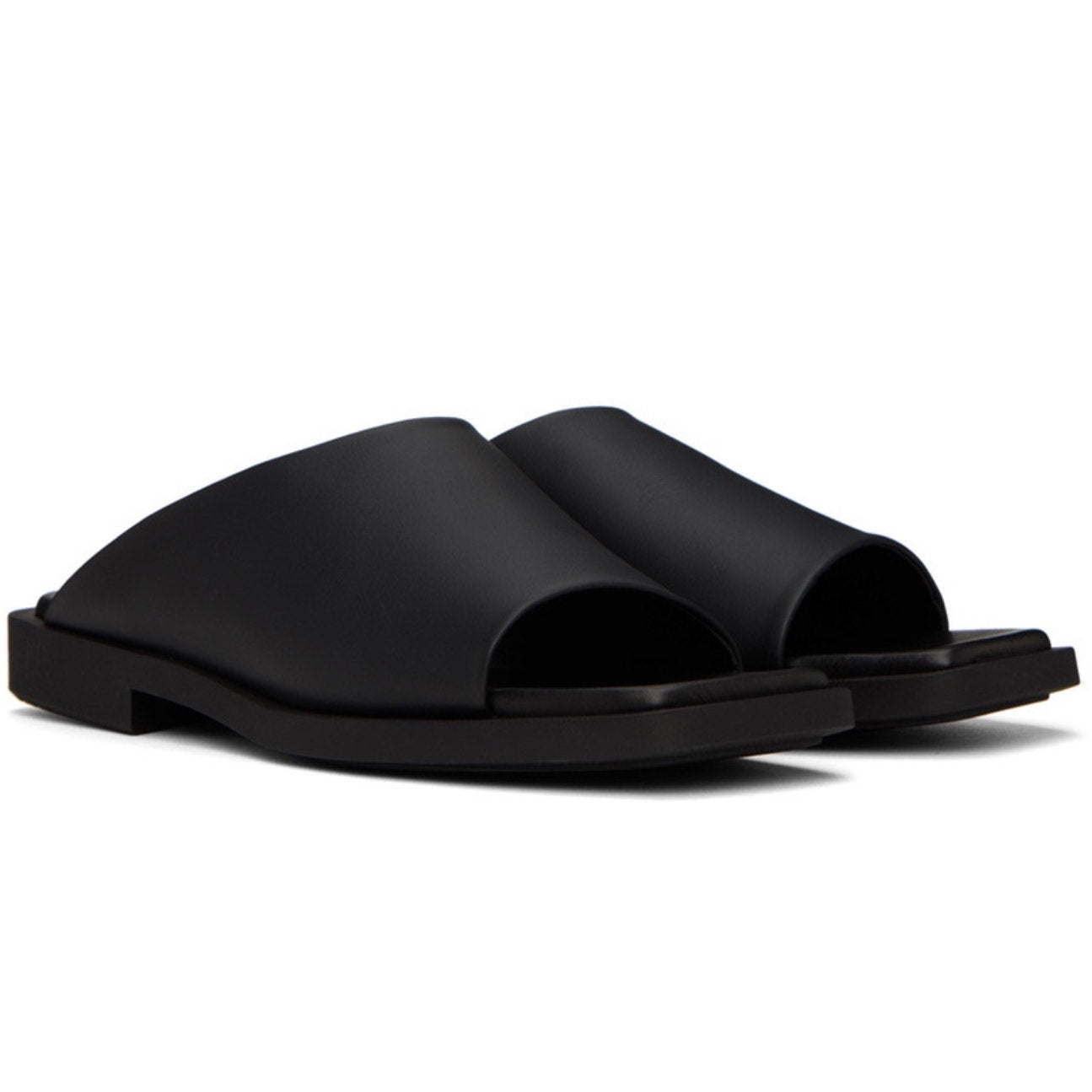 ECCO KOLLECTIVE X BIANCA SAUNDERS 45 MORANT SLIDE BLACK NIB $500 39002490000