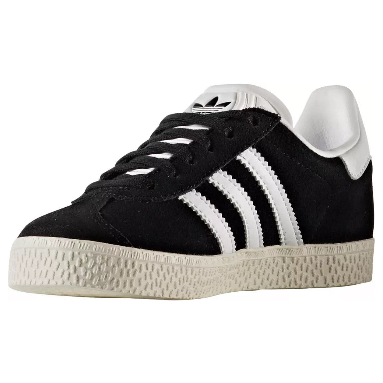 ADIDAS Original Kids' 5.5 CORE BLACK Gazelle Suede Black/White BB2502 NIB