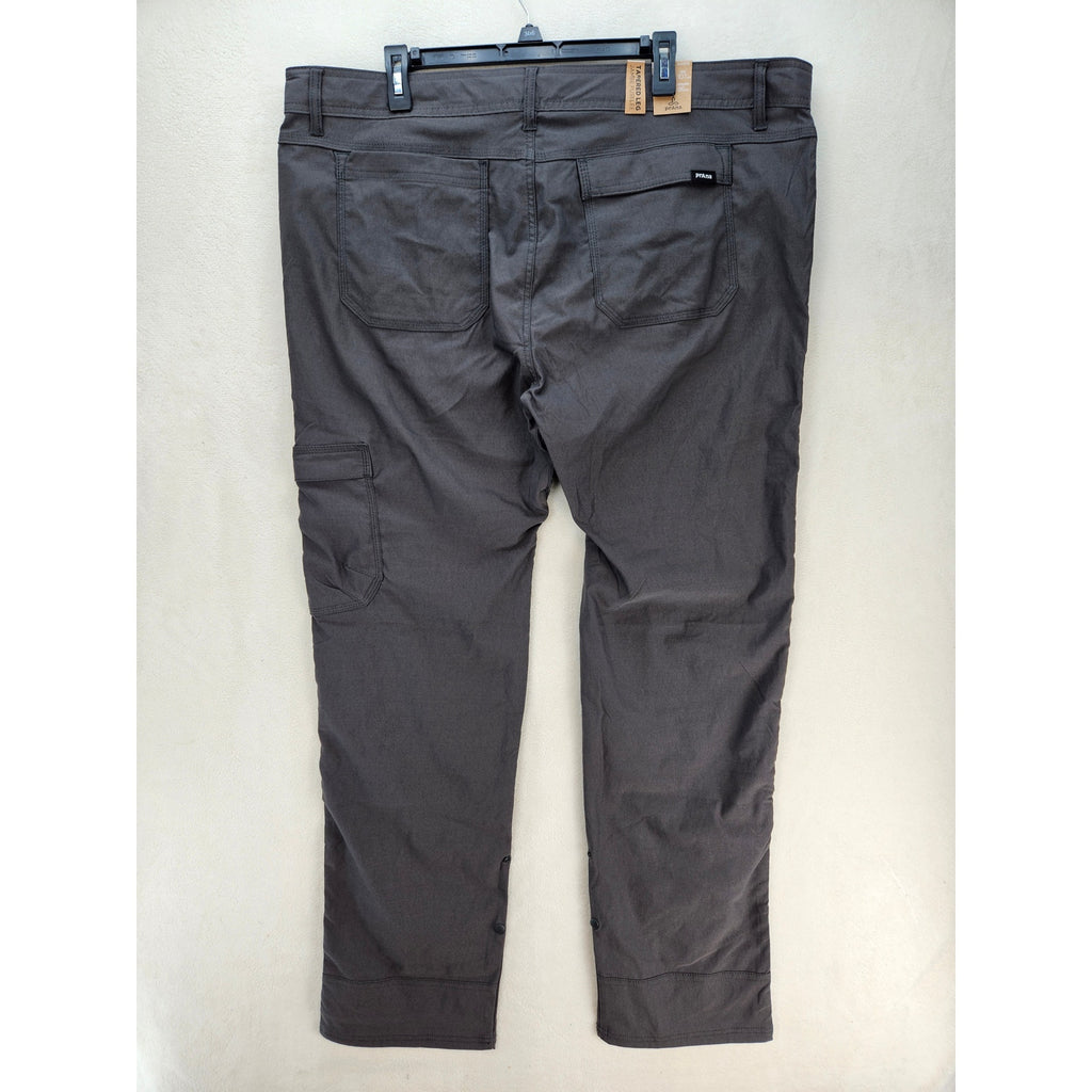 PRANA MEN'S 42X34 ZION SLIM PANT II DARK IRON NWT CARGO HIKING PANTS