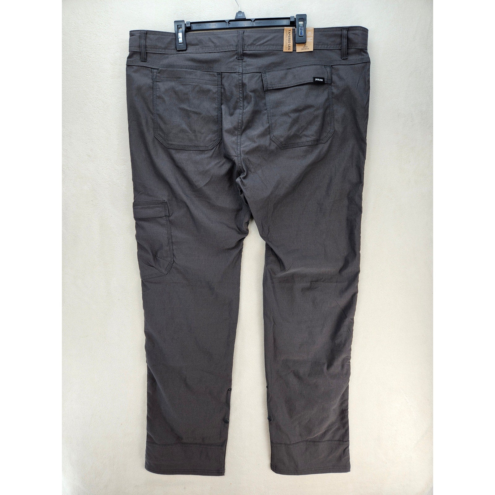 PRANA MEN'S 42X34 ZION SLIM PANT II DARK IRON NWT CARGO HIKING PANTS