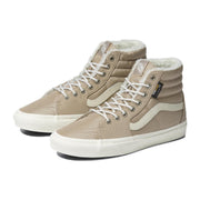 VAN'S WOMEN'S 8.5 SK8 HI CORDURA SHERPA SHOES WALNUT NIB