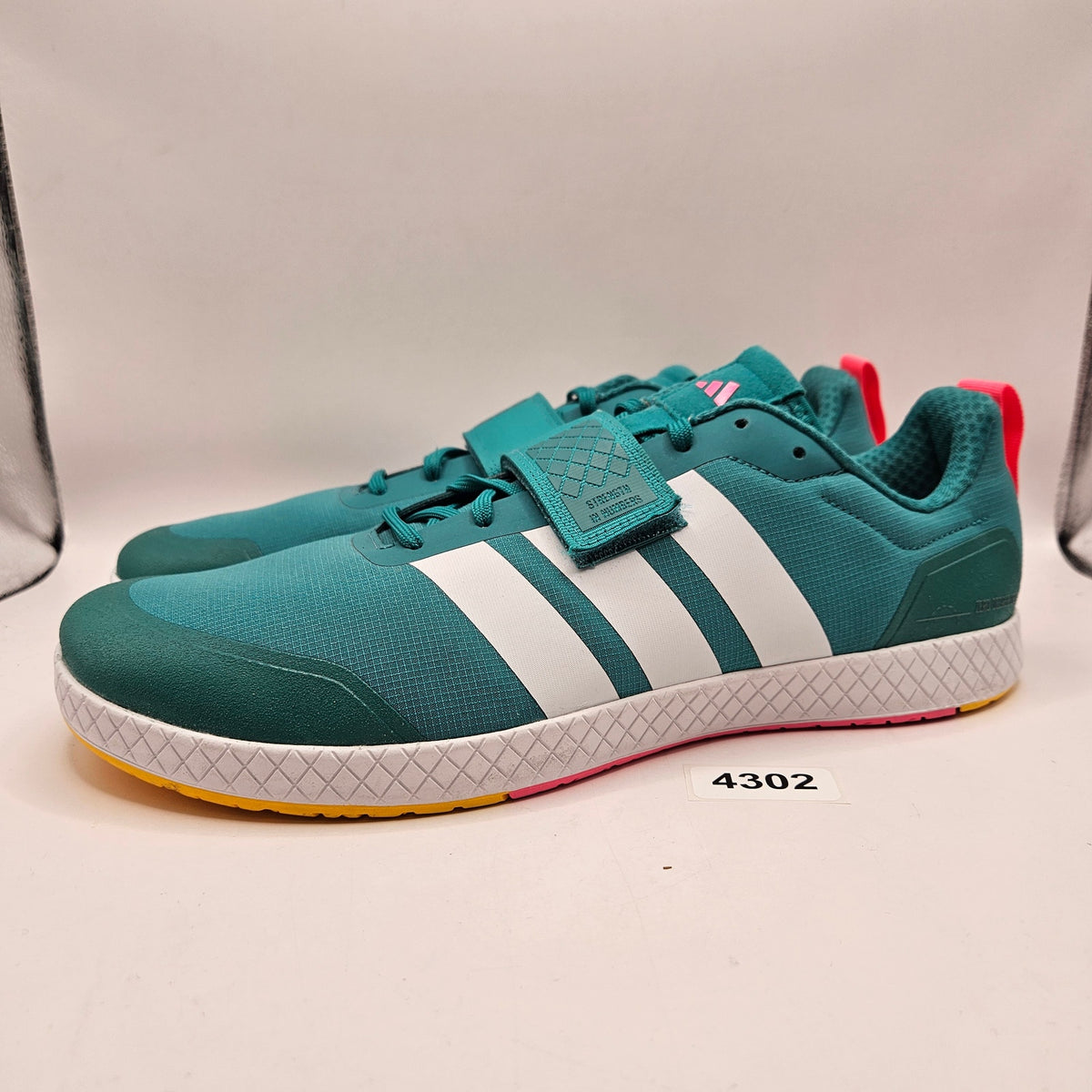 ADIDAS MEN'S 11 THE TOTAL 2 WEIGHTLIFTING SHOES PURE TEAL JP9867