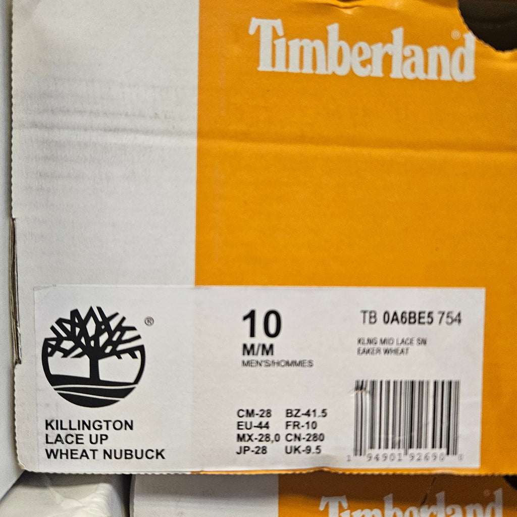 TIMBERLAND MEN'S 10 KILLINGTON MID LACE WHAT NUBUCK SNEAKER BOOTS NIB