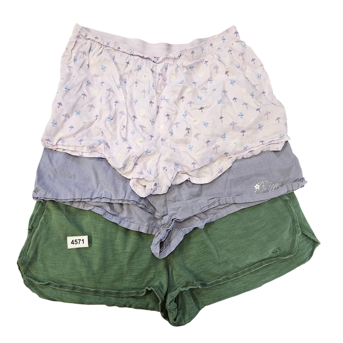 LOT OF 3 PINK BY VICTORIA SECRET WOMEN'S LARGE/XLARGE COTTON LOUNGE SHORTS
