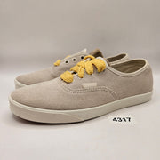 VANS WOMEN'S 7.5 AUTHENTIC LOW PRO FAT LACE TURTLEDOVE YARROW SUEDE BEIGE