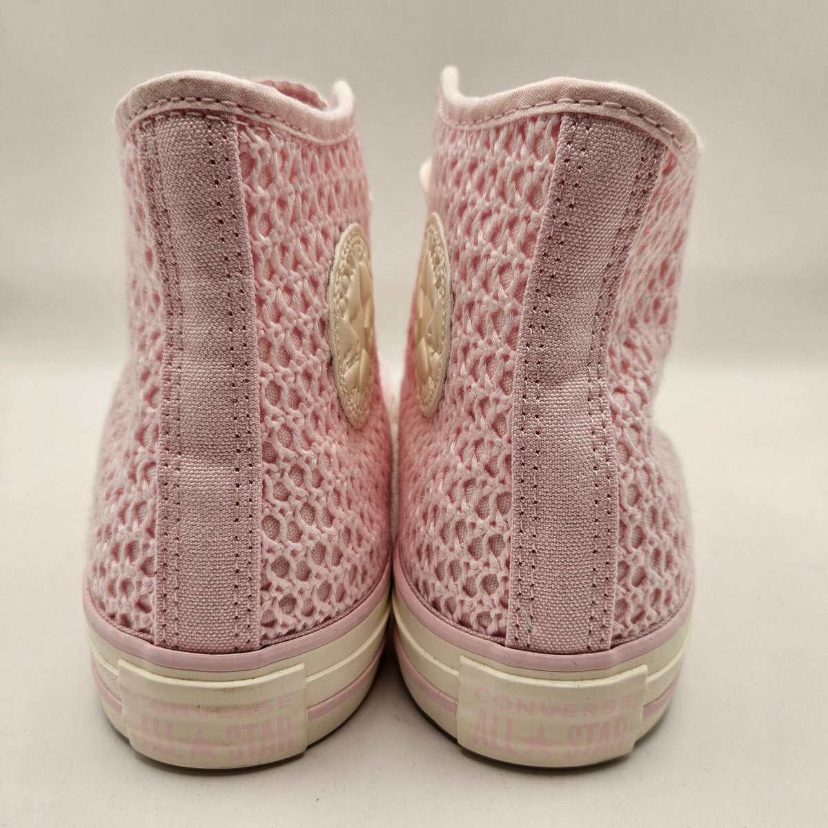 CONVERSE WOMEN'S 7.5 CHUCK TAYLOR ALL STAR HI SUGAR BERRY PINK KNIT NWOB A13643F