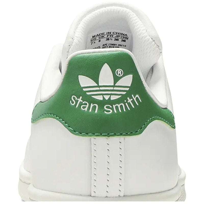 ADIDAS WOMEN'S 6 ORIGINAL STAN SMITH WHITE GREEN SNEAKER B24105 LEATHER