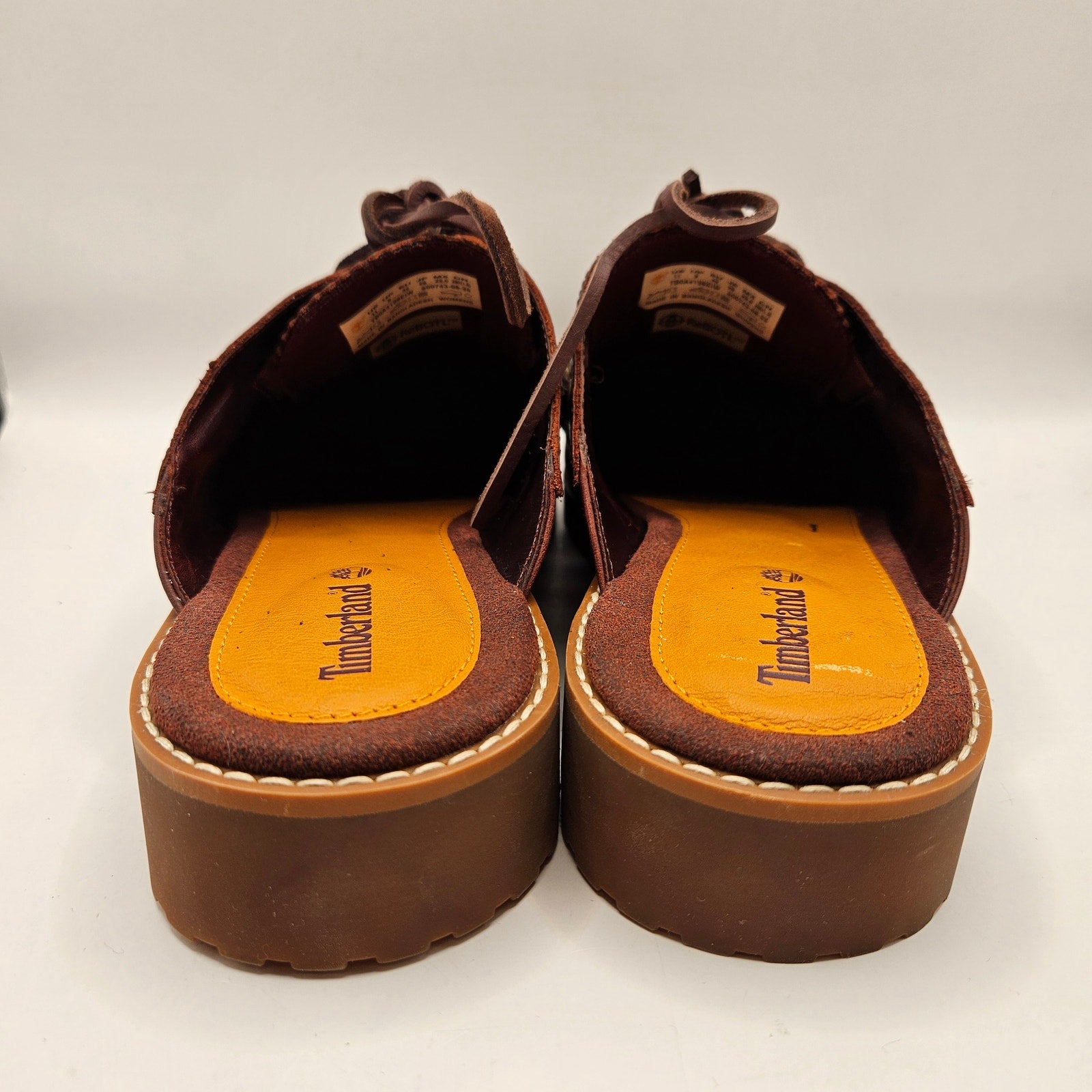 TIMBERLAND WOMEN'S 11 AUTHENTIC MULE BURGUNDY FULL GRAIN NWOB