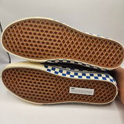 VANS MEN'S 12 SK8-HI CHECKERBOARD SIDEWALL CLASSIC BLUE SKATEBOARD NWOB