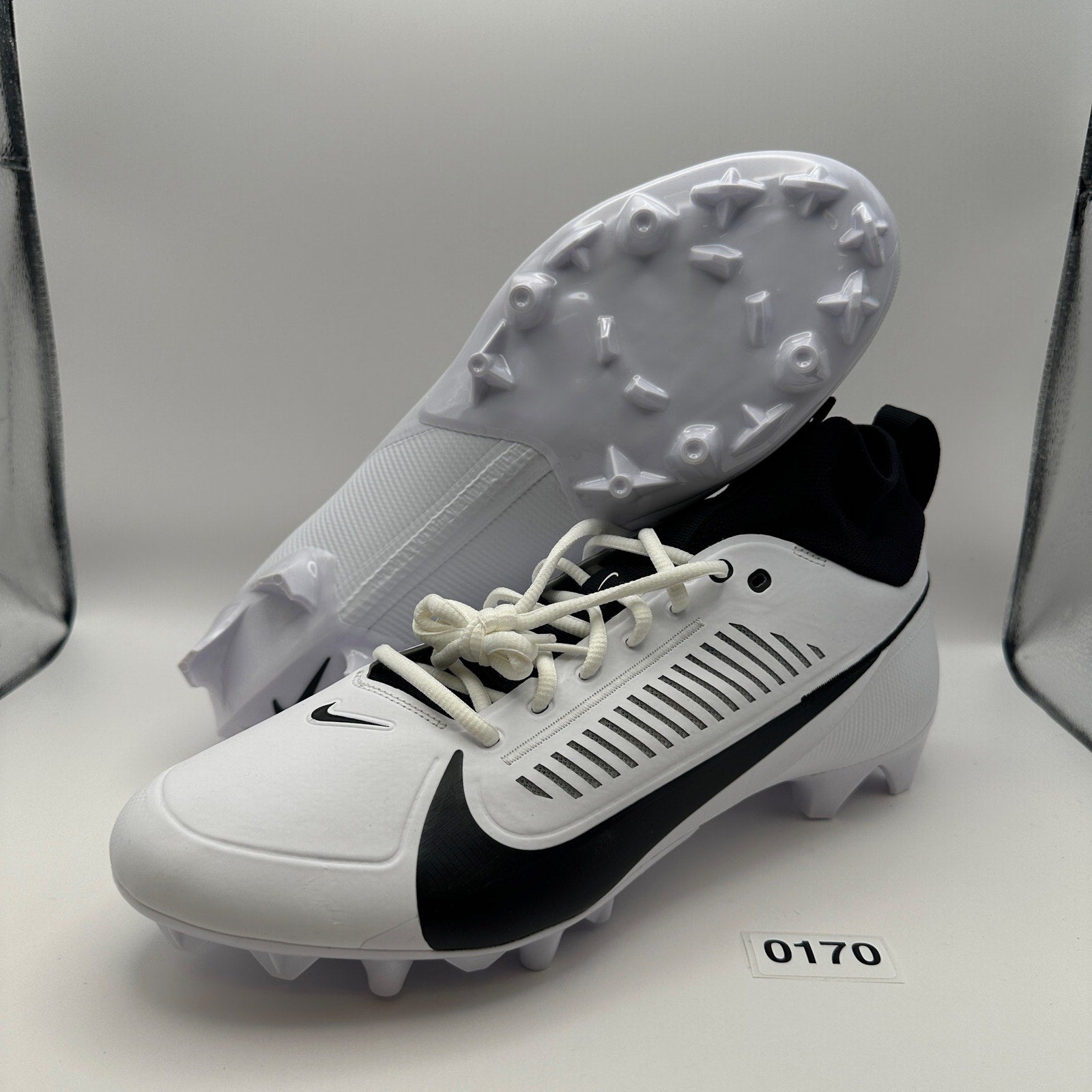 NIKE Men's 13 Vapor Edge PRO 360 2 Football Cleats Black/White