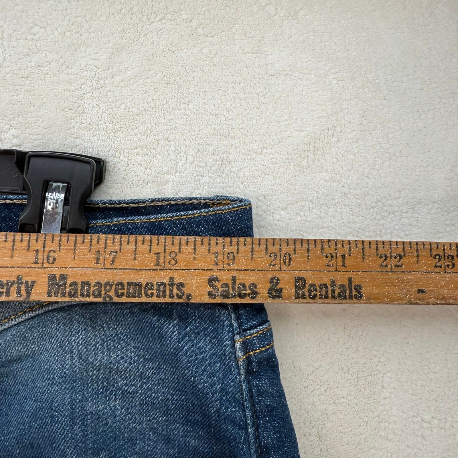 7 FOR ALL MANKIND MEN'S 38 ADRIEN HEMP SLIM TAPERED DARK JEANS