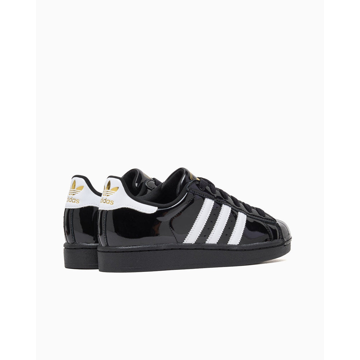 ADIDAS ORIGINAL WOMEN'S 8 SUPERSTAR II 2 PATENT LEATHER CORE BLK WHT NIB JS4009