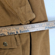 MNML MEN'S SMALL BROWN VINTAGE CARGO POCKET PULLOVER HOODIE NWT