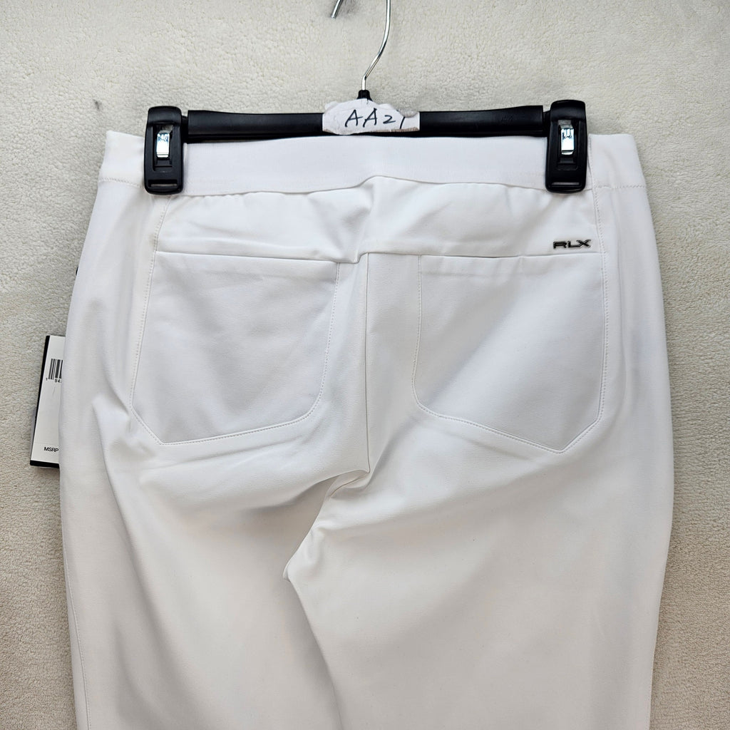 RLX RALPH LAUREN GOLF PANTS WOMEN'S 4 WHITE STRETCH MSRP $168 NWT