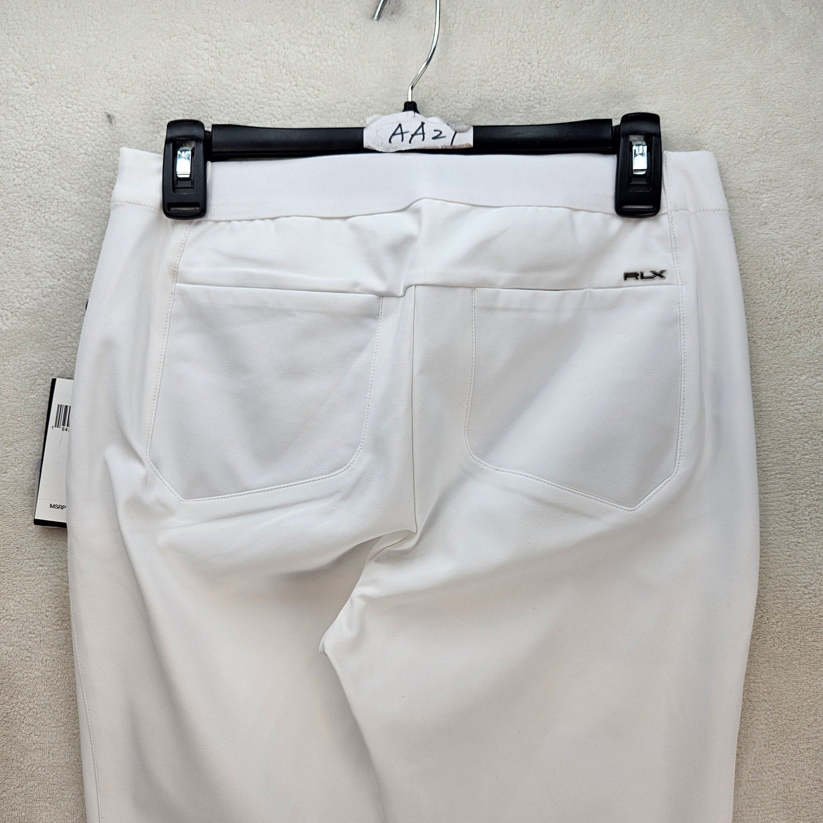 RLX RALPH LAUREN GOLF PANTS WOMEN'S 4 WHITE STRETCH MSRP $168 NWT