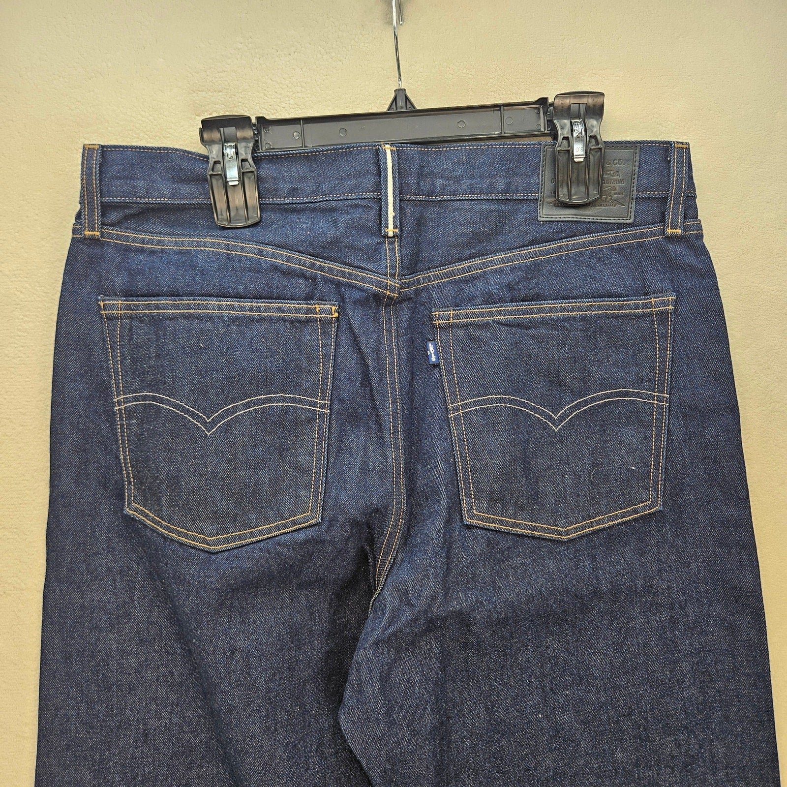 LEVI'S JAPANESE FABRIC WOMEN'S 32X30 BLUE TAB COLUMN JEANS NWT MOJ DARK WASH
