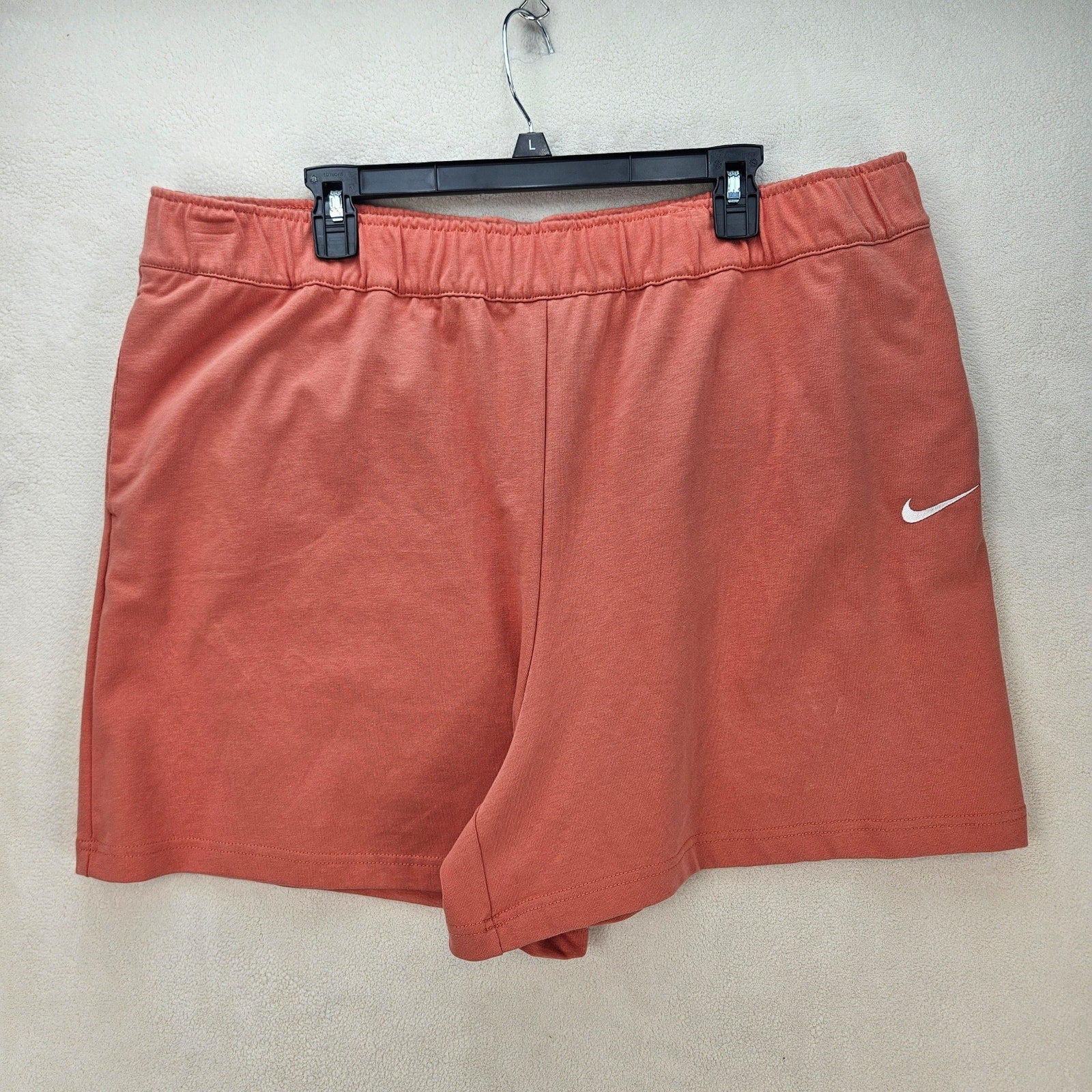 NIKE SPORTSWEAR WOMEN'S XXL COTTON JERSEY SHORTS MADDER ROOT DM6728-827 NWT
