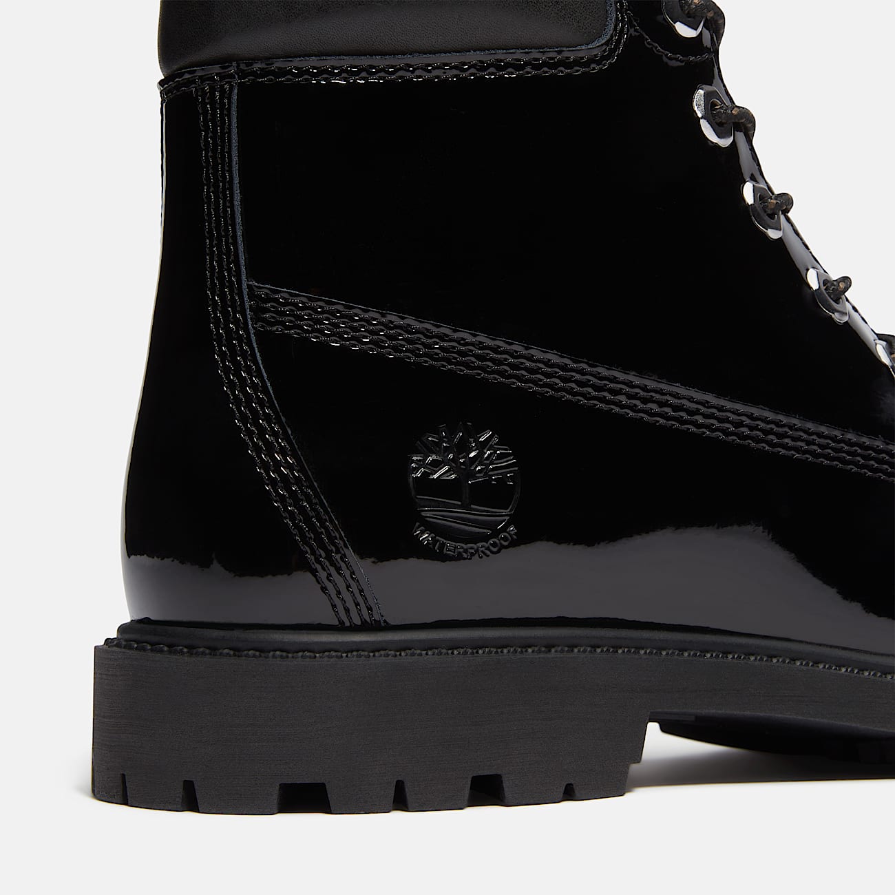 TIMBERLAND WOMEN'S 8 PATENT LEATHER PREMIUM 6-INCH WATERPROOF BOOT NIB