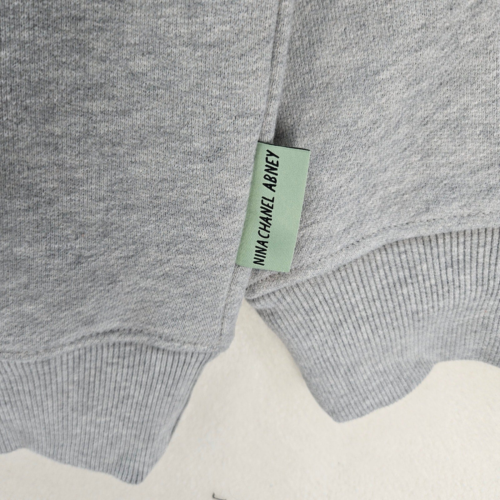 TIMBERLAND X NINA CHANEL ABNEY XL TERRY CLOTH PULLOVER HOODIE GRAY NWT