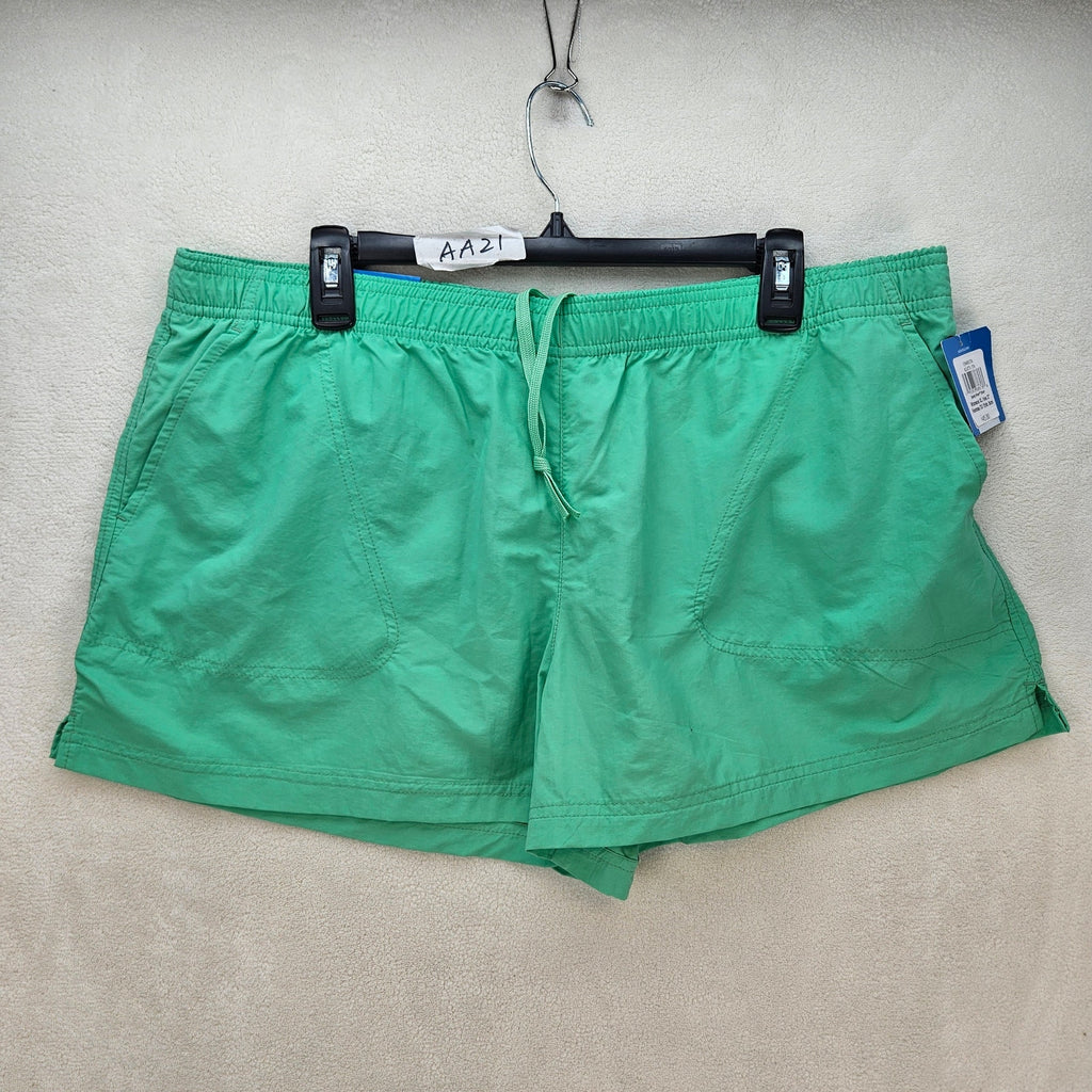 COLUMBIA WOMEN'S XL SANDY RIVER SHORTS 3" INSEAM TEAL NWT