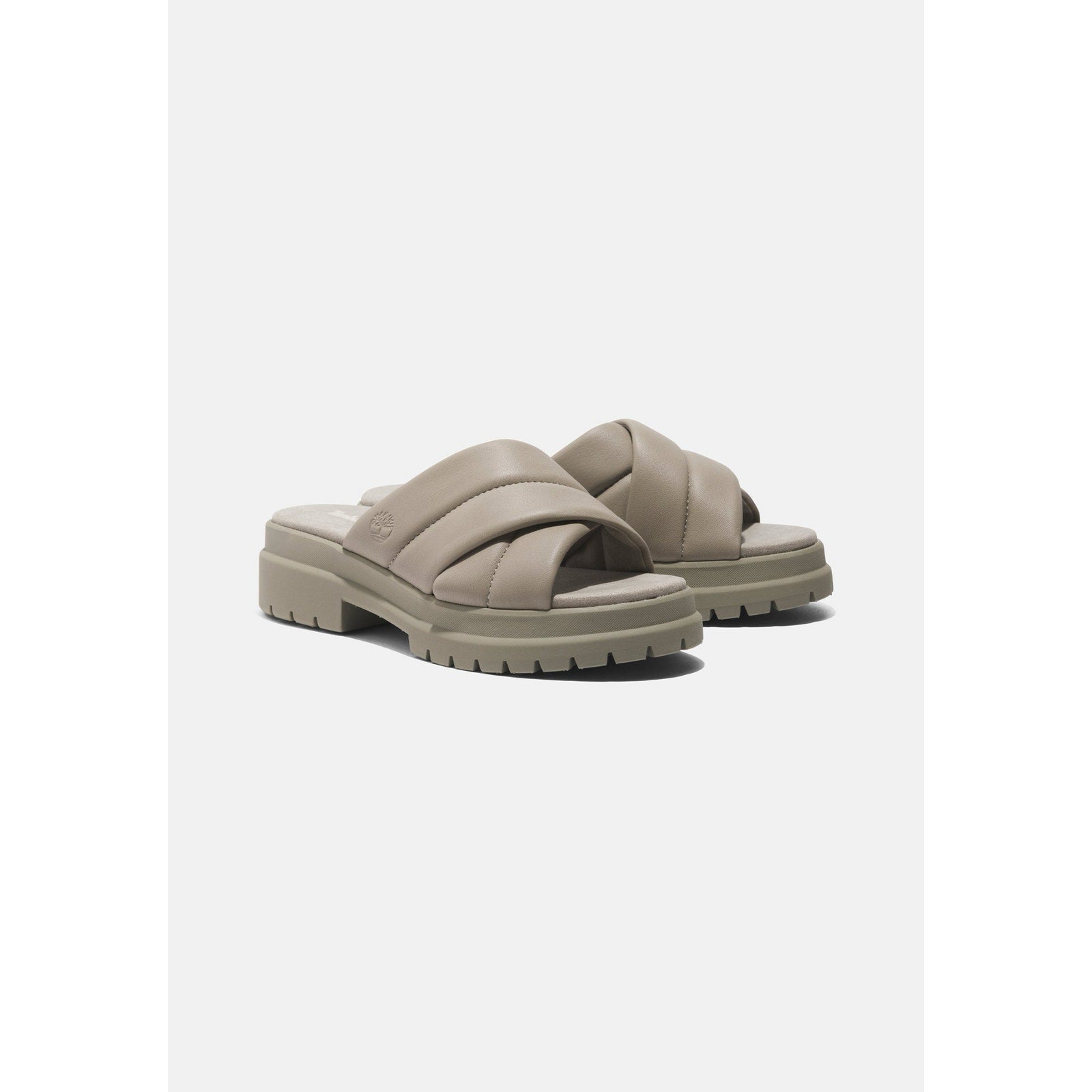 TIMBERLAND WOMEN'S 9.5 LONDON VIBE SLIDE LIGHT TAUPE FULL GRAIN NIB