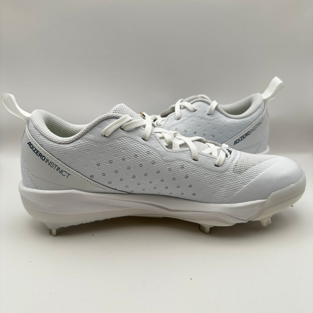 Adidas Womens sz 8.5 Softball Shoes Adizero Instinct IH3468 White/Blue
