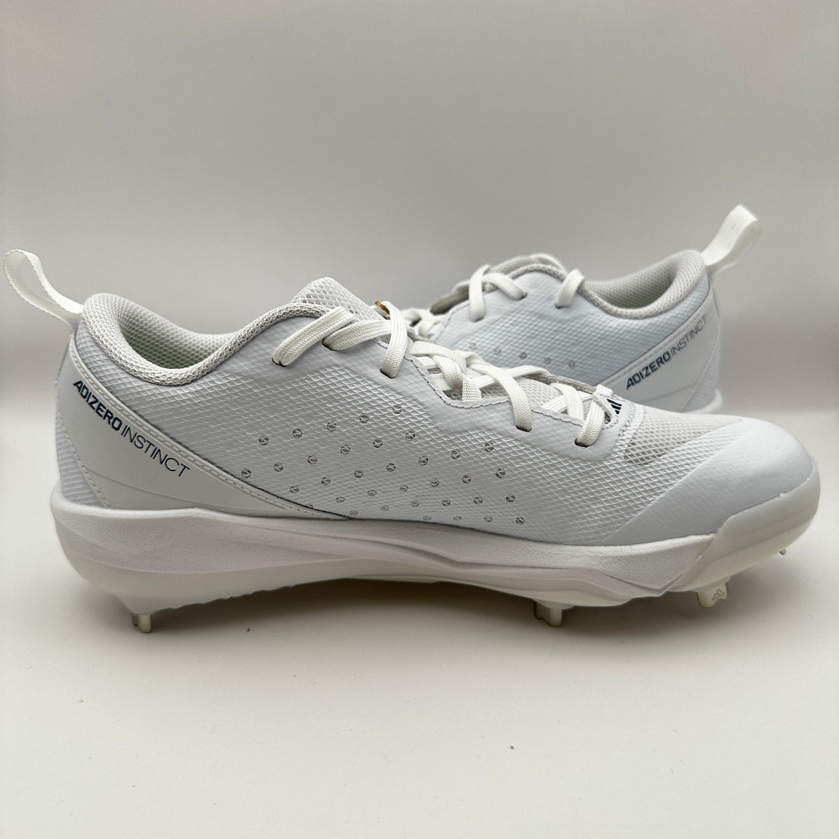 Adidas Womens sz 8.5 Softball Shoes Adizero Instinct IH3468 White/Blue
