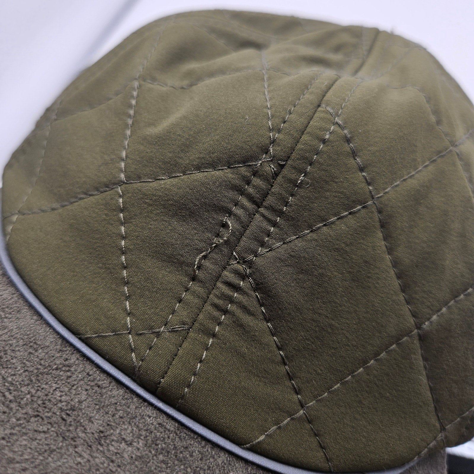 ALPINE DESIGN WOMEN'S OS OLIVE GREEN PUFFER CAP ADJUSTABLE STRAP NWT