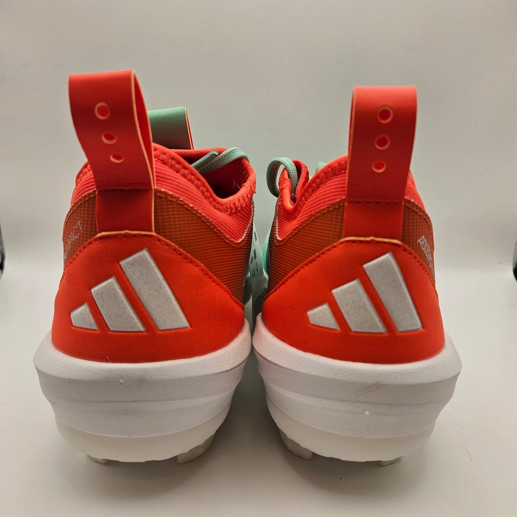 ADIDAS MEN'S 8.5 ADIZERO TPU CANDY BASEBALL SNEAKER IMPACT ORANGE WHITE NWOB