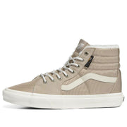 VAN'S WOMEN'S 8.5 SK8 HI CORDURA SHERPA SHOES WALNUT NIB