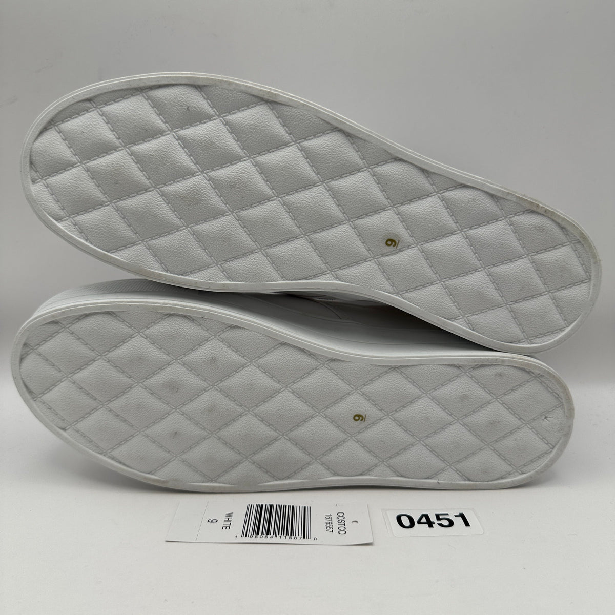 HURLEY Women's 9 Slip On Platform Triple White Canvas