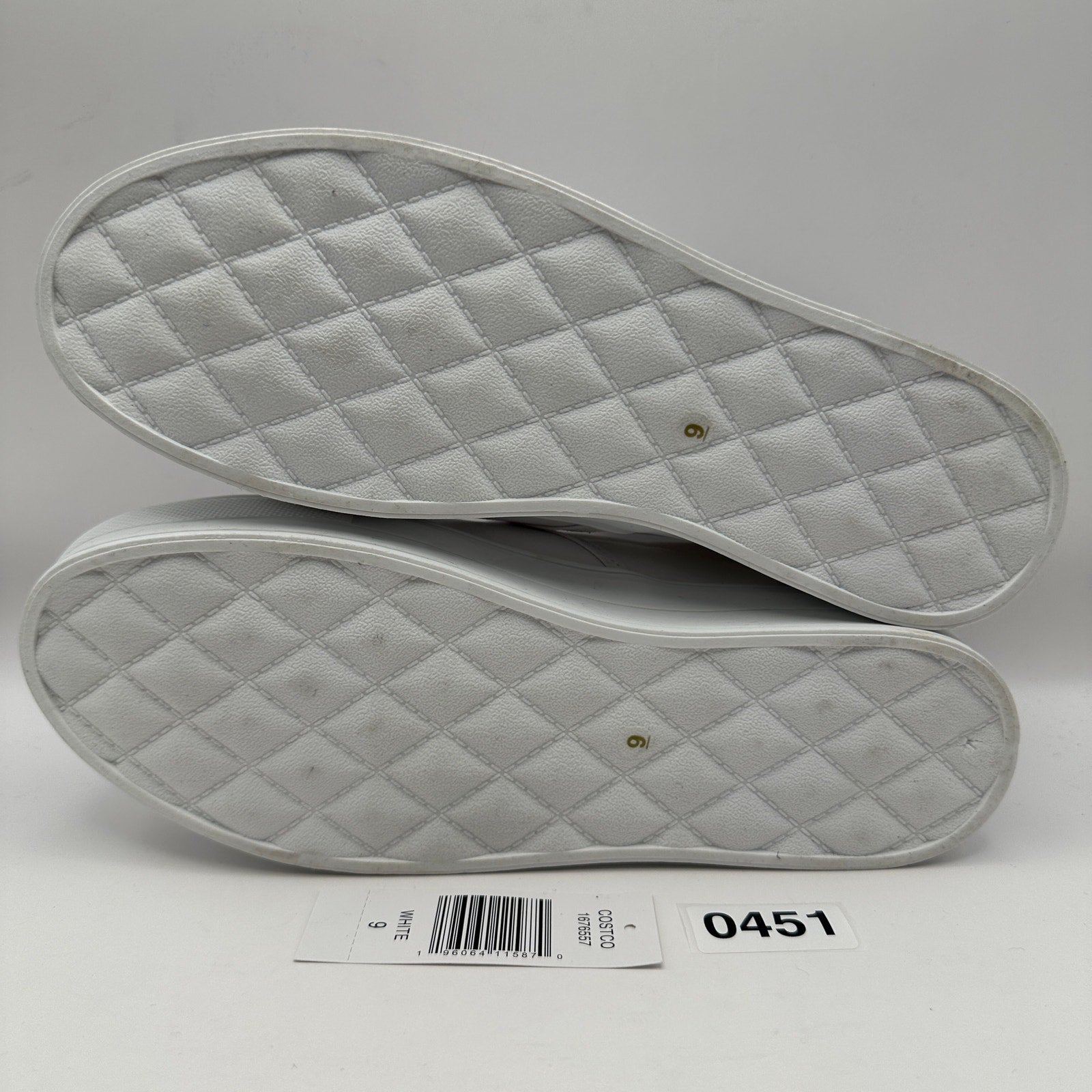 HURLEY Women's 9 Slip On Platform Triple White Canvas