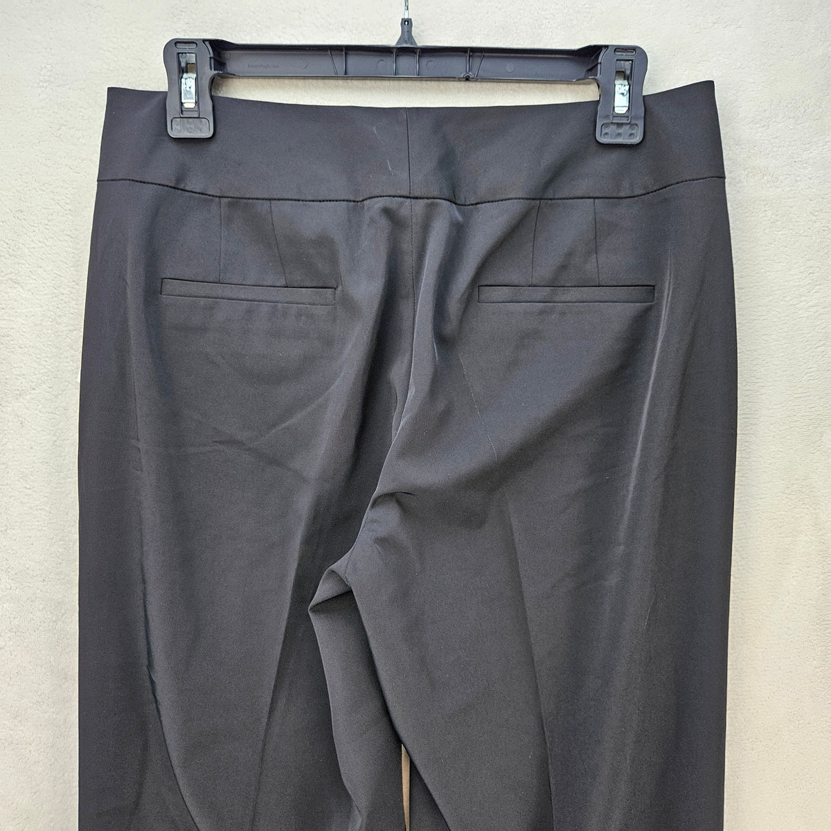 TAHARI WOMEN'S 6 BLACK CAREER DRESS PANTS FLAT FRONT STRAIGHT LEG TROUSER NWT