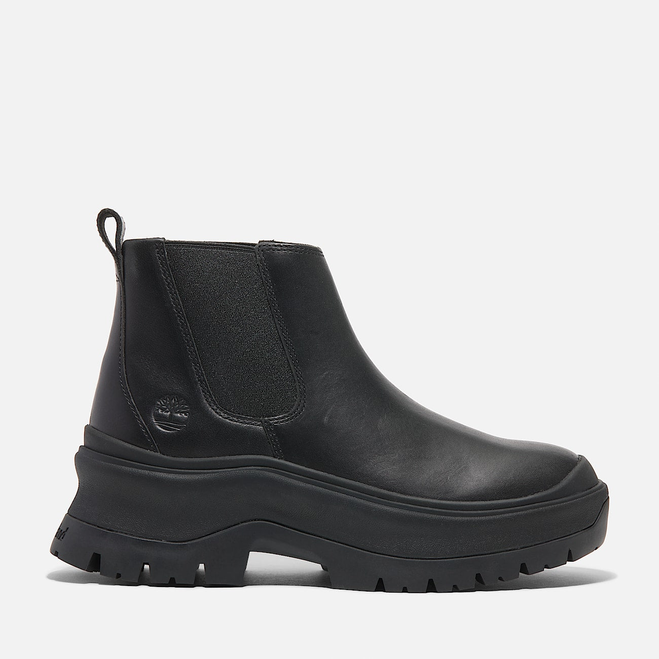 TIMBERLAND WOMEN'S 8 ROXIE LANE MID CHELSEA BOOT BLACK FULL GRAIN NIB