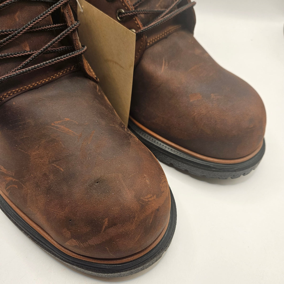 RED WING MEN'S 11.5 EE WIDE 415 DYNAFORCE 6 IN WP SOFT TOE WORK BOOTS BROWN NWOB