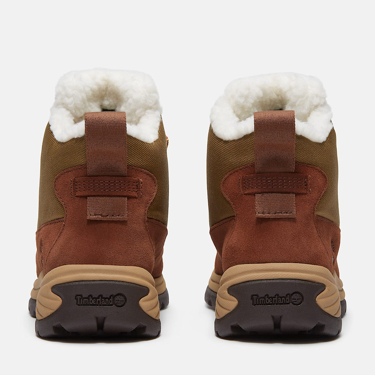 TIMBERLAND WOMEN'S 8.5 WHITE LEDGE MID LACE WATERPROOF SNOW BOOT BROWN NIB